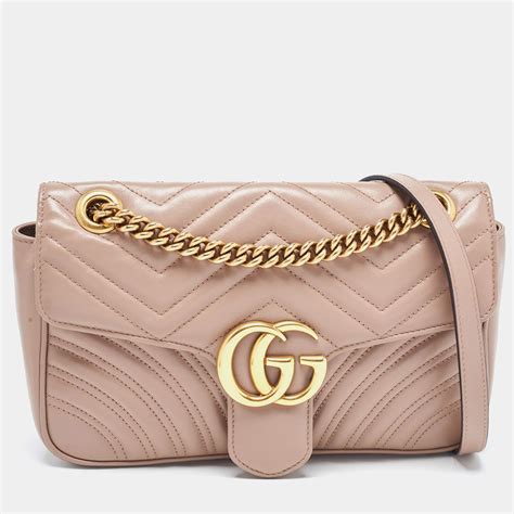 447632 gucci dusty pink|Gucci GG Marmont Small Dusty Pink Leather Women's Shoulder .